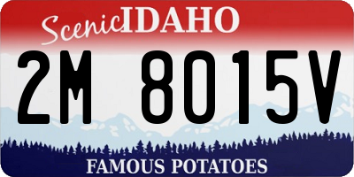 ID license plate 2M8015V