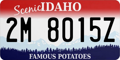 ID license plate 2M8015Z