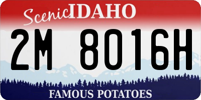 ID license plate 2M8016H