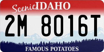 ID license plate 2M8016T