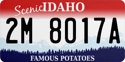 ID license plate 2M8017A