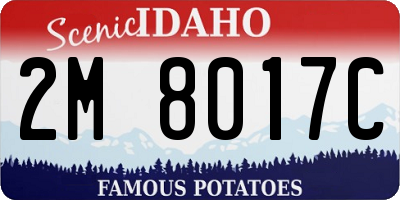 ID license plate 2M8017C