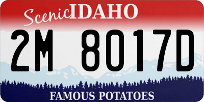 ID license plate 2M8017D