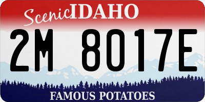 ID license plate 2M8017E