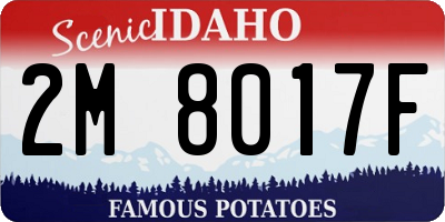 ID license plate 2M8017F