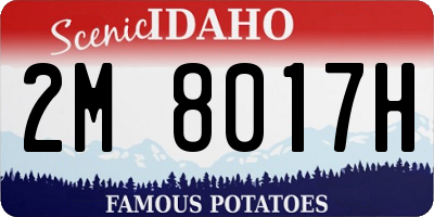 ID license plate 2M8017H