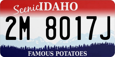 ID license plate 2M8017J