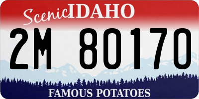 ID license plate 2M8017O