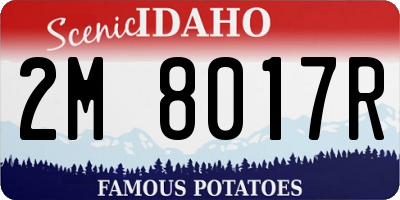 ID license plate 2M8017R