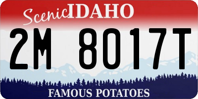ID license plate 2M8017T
