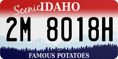 ID license plate 2M8018H