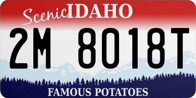 ID license plate 2M8018T