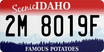 ID license plate 2M8019F