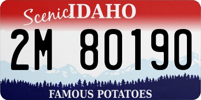 ID license plate 2M8019O