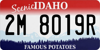 ID license plate 2M8019R