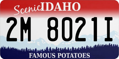 ID license plate 2M8021I