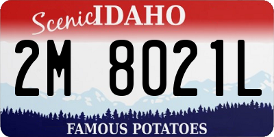 ID license plate 2M8021L