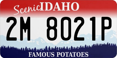 ID license plate 2M8021P