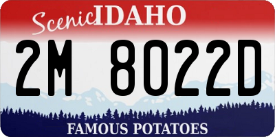 ID license plate 2M8022D