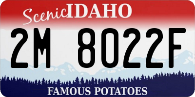 ID license plate 2M8022F