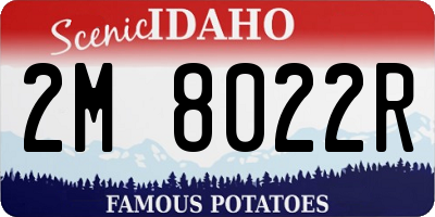 ID license plate 2M8022R