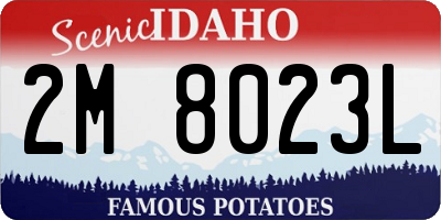 ID license plate 2M8023L