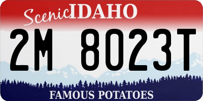 ID license plate 2M8023T