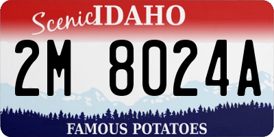 ID license plate 2M8024A