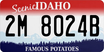 ID license plate 2M8024B