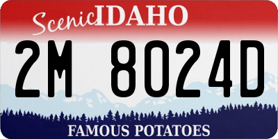 ID license plate 2M8024D