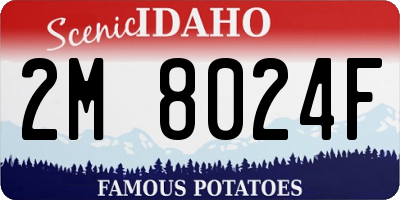 ID license plate 2M8024F