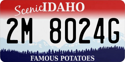 ID license plate 2M8024G
