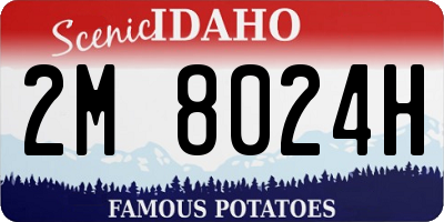 ID license plate 2M8024H