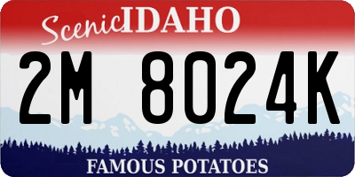ID license plate 2M8024K