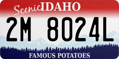 ID license plate 2M8024L