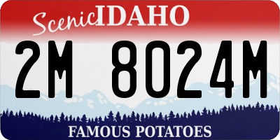 ID license plate 2M8024M