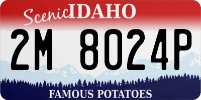 ID license plate 2M8024P