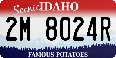 ID license plate 2M8024R