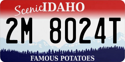 ID license plate 2M8024T