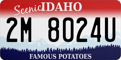 ID license plate 2M8024U