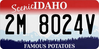 ID license plate 2M8024V