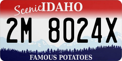 ID license plate 2M8024X