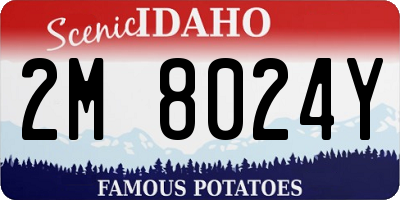 ID license plate 2M8024Y