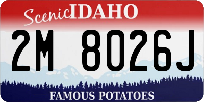 ID license plate 2M8026J