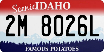 ID license plate 2M8026L