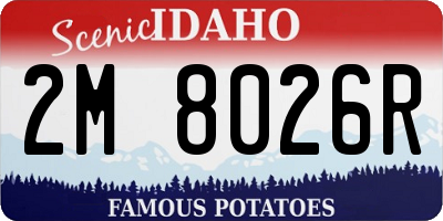 ID license plate 2M8026R
