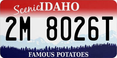 ID license plate 2M8026T