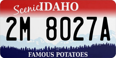 ID license plate 2M8027A