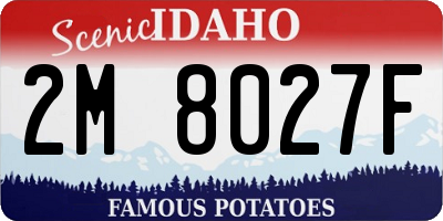 ID license plate 2M8027F