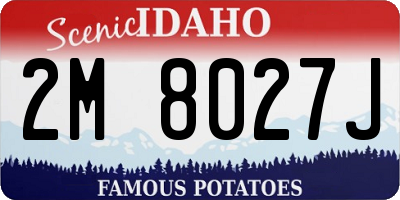 ID license plate 2M8027J